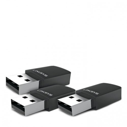 Linksys AC600 MU-MIMO Wi-Fi Adapters For Business - 3 Pack