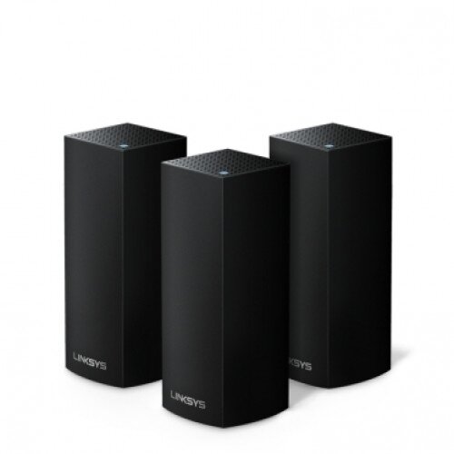 Linksys Velop Intelligent Mesh WiFi System Tri-Band - 3-Pack Black (AC6600)
