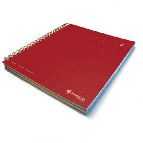 Livescribe Three Subject Notebook, #2, Red