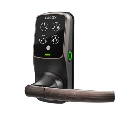 Lockly Peek-Proof Secure Plus Smart Lock - Venetian Bronze - Right Hand - Latch
