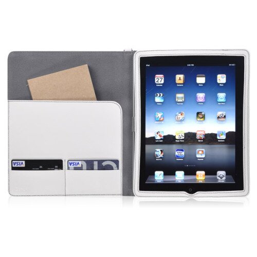 LUXA2 PA5 iPad Document Leather Case - White