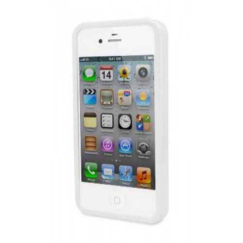 Macally Flexible Case for iPhone 4S/4 - White