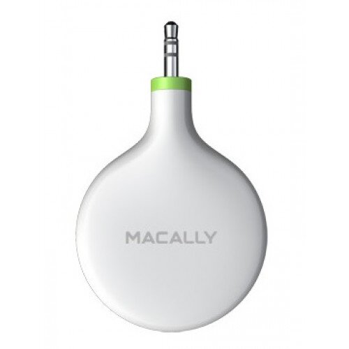 Macally Retractable Audio Cable - White