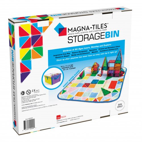 Magna Tiles Storage Bin & Interactive Play Mat