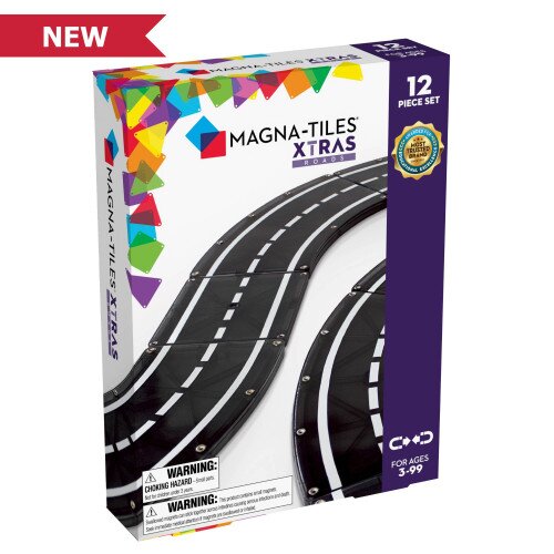 Magna Tiles XTRAS: Roads 12-Piece Set