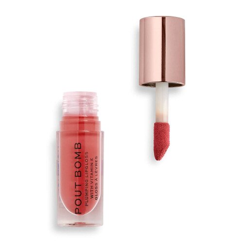 Makeup Revolution Pout Bomb Plumping Gloss - Peachy