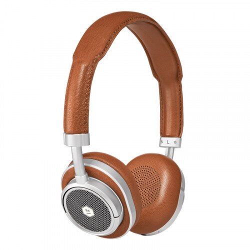 Master & Dynamic MW50+ 2-In-1 Wireless On-Ear + Over-Ear Headphones - Silver Metal / Brown Leather