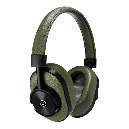 Master & Dynamic MW60 Wireless Over-Ear Headphones - Black Metal / Olive Leather