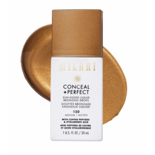 Milani Conceal + Perfect Sun Kissed Liquid Bronzing Drops - 120 Medium