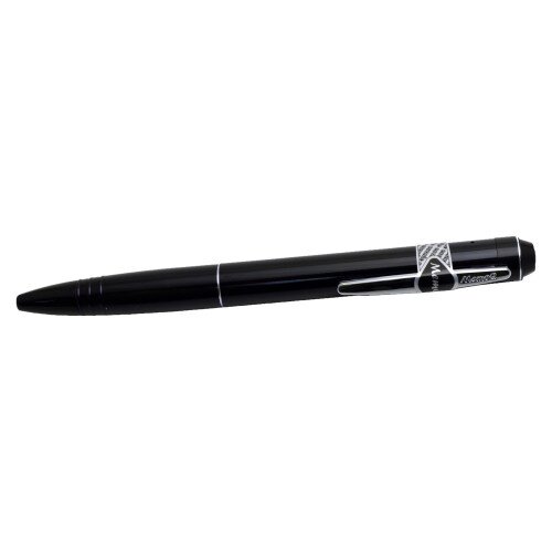 Mini Gadgets Black and Silver Recorder Pen
