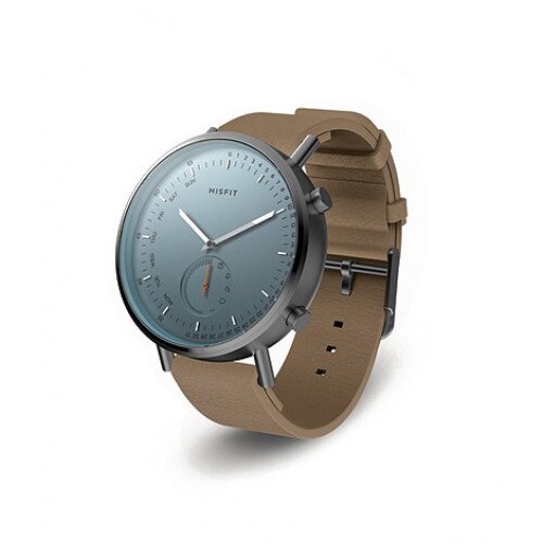 Misfit Command Hybrid Smartwatch - Gunmetal - Walnut Sport Strap