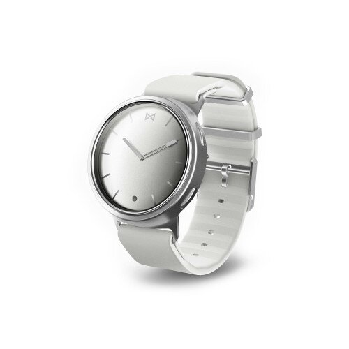 Misfit Phase Smartwatch - Silver and White Sport Strap