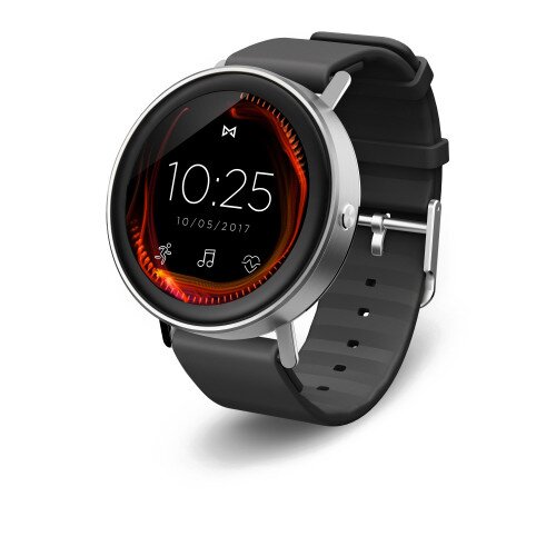 Misfit Vapor Smartwatch - Stainless Steel - Black Sport Strap