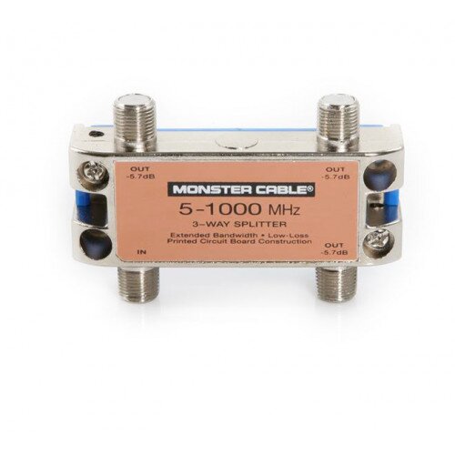 Monster Standard RF Splitters for CATV Signals MKII - 3 Way RF Splitter