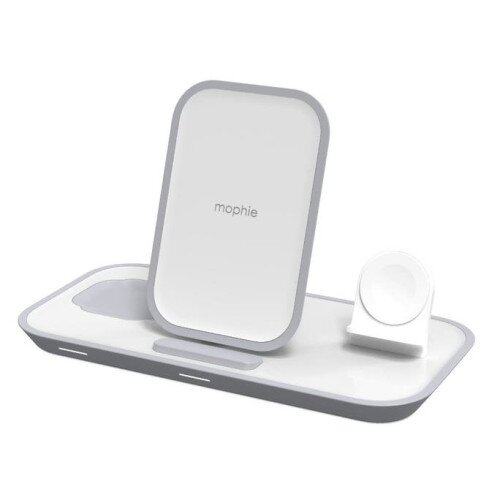 mophie 7.5W 3-in-1 Wireless Charging Stand - White
