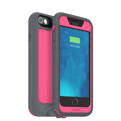 mophie juice pack H2PRO for iPhone 6s/6 - Gray/Pink