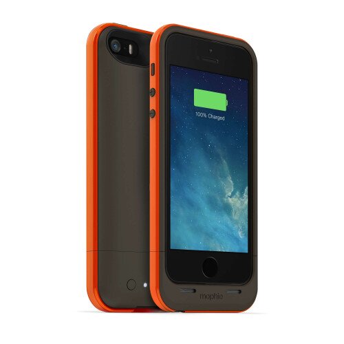 mophie juice pack plus for iPhone SE/5s/5 - Gray/Orange
