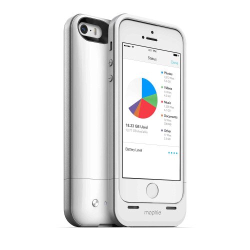 mophie space pack for iPhone SE/5s/5 - 32GB - Gloss White