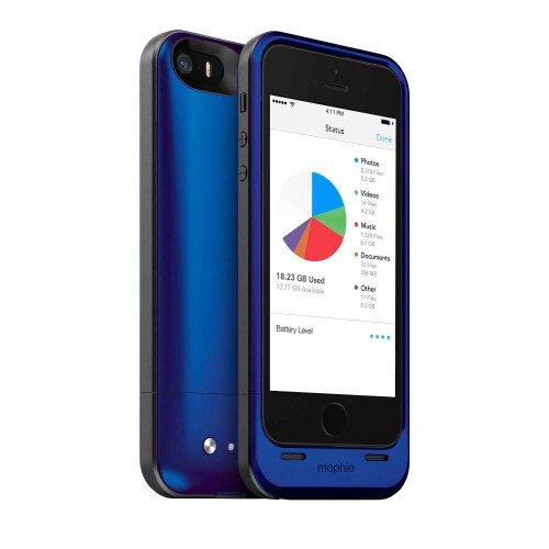 mophie space pack for iPhone SE/5s/5 - 32GB - Blue