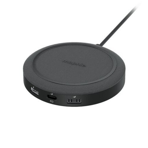 mophie Universal Wireless Charging Hub with USB-A and USB-C Ports
