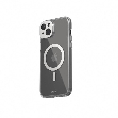 Moshi iGlaze Case with (MagSafe) for iPhone 15 Plus - Luna Silver