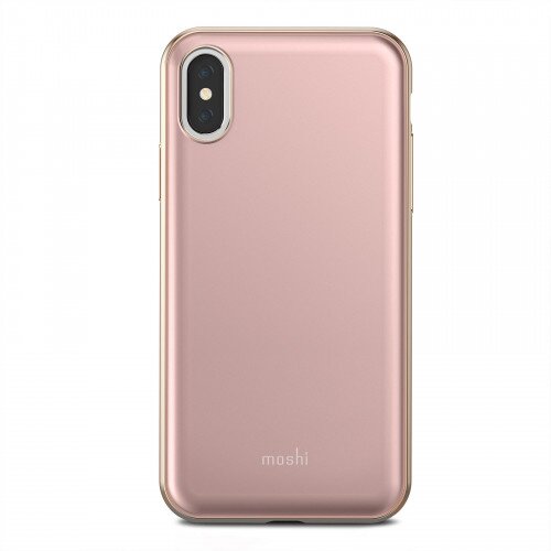 Moshi iGlaze Slim Hardshell Case for iPhone XS/X - Taupe Pink