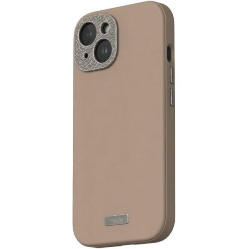 Moshi Napa Case with (MagSafe) for iPhone 15 - Woodsmoke Brown