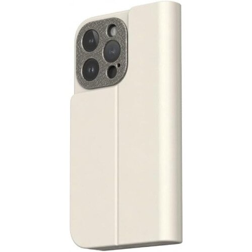 Moshi Overture Case with Detachable Wallet (MagSafe) for iPhone 15 Pro - Eggnog White