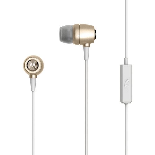 Motorola Earbuds Metal Premium Headphones - Gold