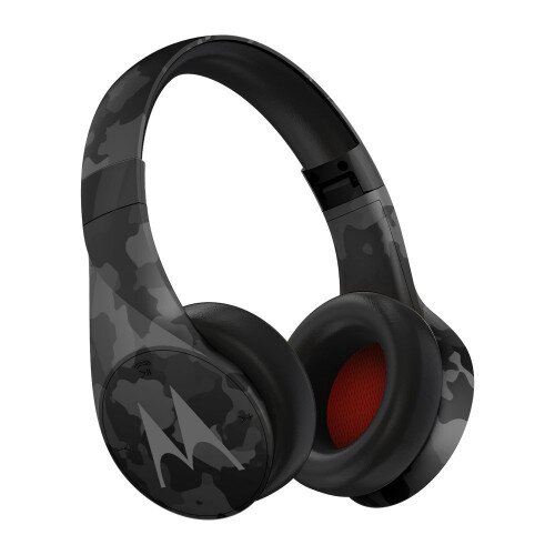 Motorola Pulse Escape+ Water Resistant Bluetooth Over-Ear Headphones With Mic - Black Camo