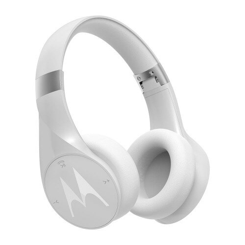 Motorola Pulse Escape+ Water Resistant Bluetooth Over-Ear Headphones With Mic - White