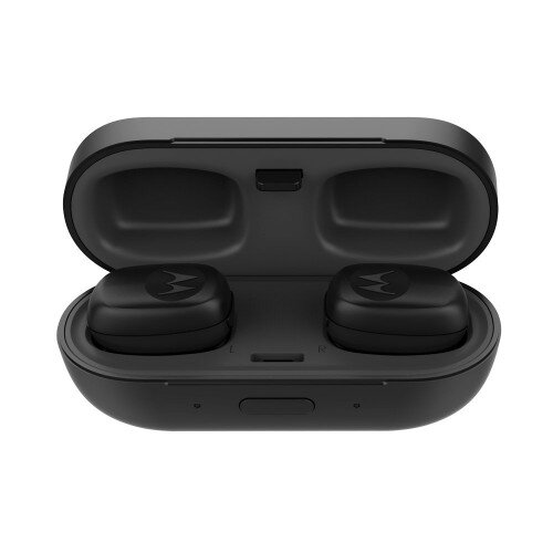 Motorola Stream True Wireless Stereo Earbuds with Charger Case (Black)
