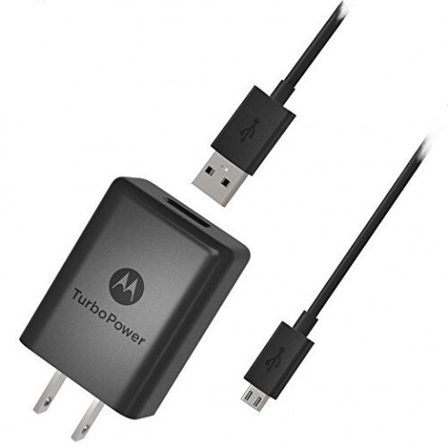 Motorola TurboPower 15+ Wall Charger with Micro-USB Data Cable