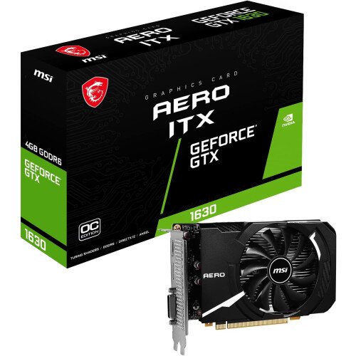 MSI GeForce GTX 1630 AERO ITX 4G OC Graphics Card