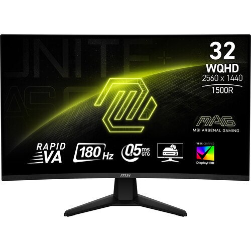 MSI MAG 32CQ6F 31.5" QHD 180Hz Curved Gaming Monitor