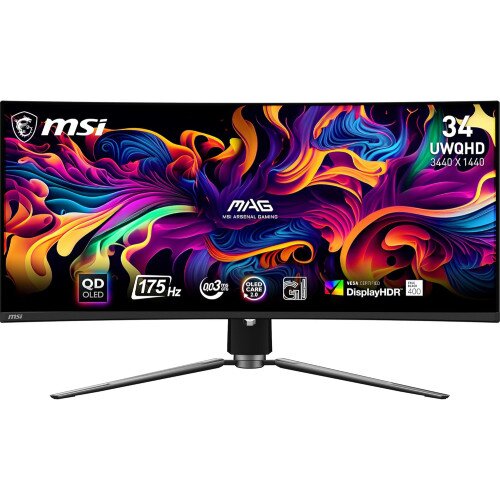 MSI MAG 341CQP QD-OLED 34" UWQHD 175Hz Curved Gaming Monitor