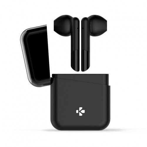 MyKronoz ZeBuds - TWS Wireless Earbuds with Charging Case - Black