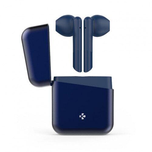 MyKronoz Zebuds Premium Tws Wireless Earbuds With Charging Case - Navy Blue