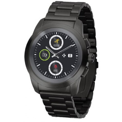 MyKronoz ZeTime Elite Hybrid Smartwatch - Black/Metal - Petite