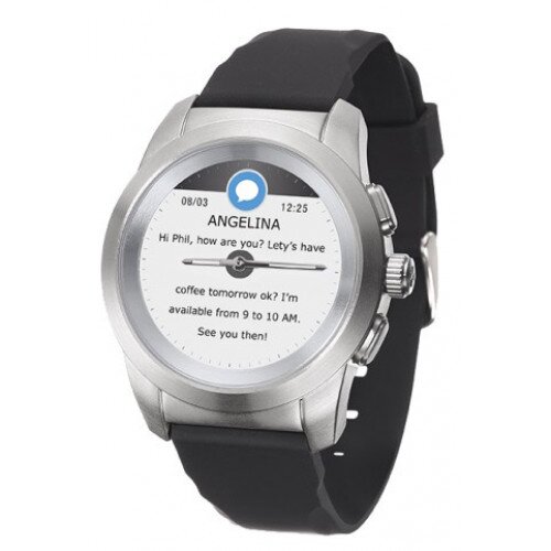 MyKronoz ZeTime Hybrid Smartwatch - Black/Silver - Regular