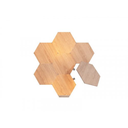 Nanoleaf Elements Smart Lighting Wood Look Hexagons - Smarter Kit