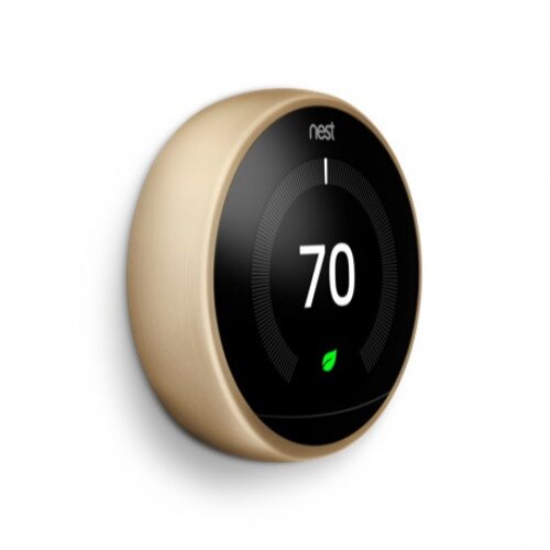 Nest Learning Thermostat - Brass - 2-Pack