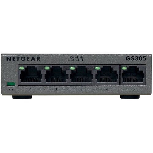 NETGEAR 5-Port Gigabit Ethernet SOHO Unmanaged Switch - GS305
