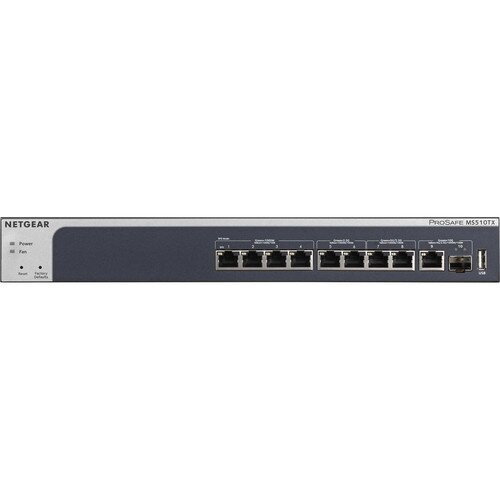 NETGEAR 8-Port Multi-Gigabit Smart Managed Pro Switch with 10G Copper/Fiber Uplinks
