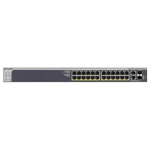 NETGEAR Gigabit Stackable Smart Switch (24 GE ports, 4 10G ports, PoE+)