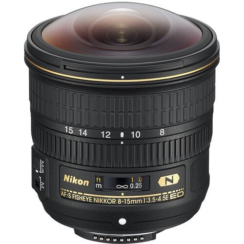 Nikon AF-S FISHEYE NIKKOR 8-15mm f/3.5-4.5E ED Lens