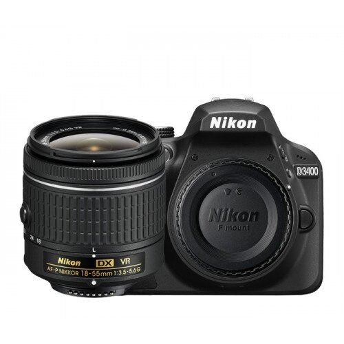 Nikon D3400 Digital SLR Camera - Black - 18-55mm VR Lens Kit