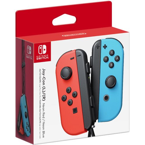 Nintendo Joy‑Con Controllers - Neon Red and Blue