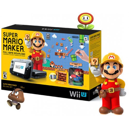 Nintendo Super Mario Maker Deluxe Set Wii U Bundle