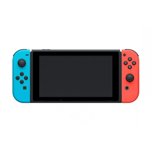 Nintendo Switch with Neon Blue and Neon Red Joy‑Con